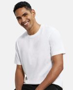 Jockey 2714 Men's Super Combed Cotton Rich Solid Round Neck Half Sleeve T-Shirt - Image 5