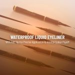 SWISS BEAUTY Waterproof And Long Wearing Bold Felt Tip Pen Glossy Eyeliner | Smudge Proof Eye Makeup | Quick Drying | Black, 1.2Ml - Image 4
