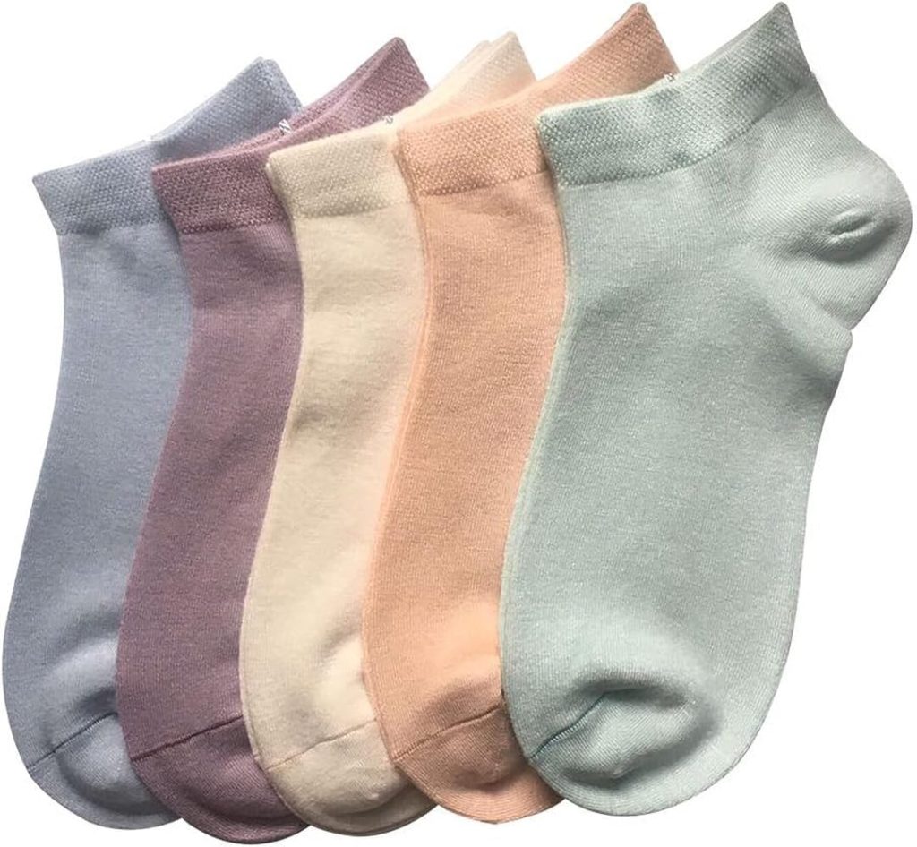 RushMore Girl's | Ladies Ultra Soft, Anti Odor, Breathable, Anti Blister Cotton Low cut Ankle Socks for Casual & Sports Multicolor Multi design Socks as per Availability | Lowcut Ankle Socks (5 Pairs)