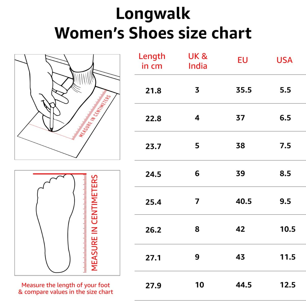 Longwalk Women and Girls Sneakers, Walking Gym Running Shoes - Image 2