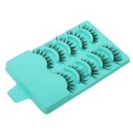 Magideal 5 Pairs Beauty Makeup Handmade Messy Cross Style False Eyelashes Green - Image 4