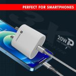 Portronics Adapto 20 Type C 20w Charger for Android,iPhone 14/14 Plus/ 14 Pro/ 14 Pro Max, iPhone 13/13 Pro/13 Pro Max/13 Mini, 12/12 Mini/ 12 Pro Max, iPhone 11 Series with PD 3.0 (White) - Image 2