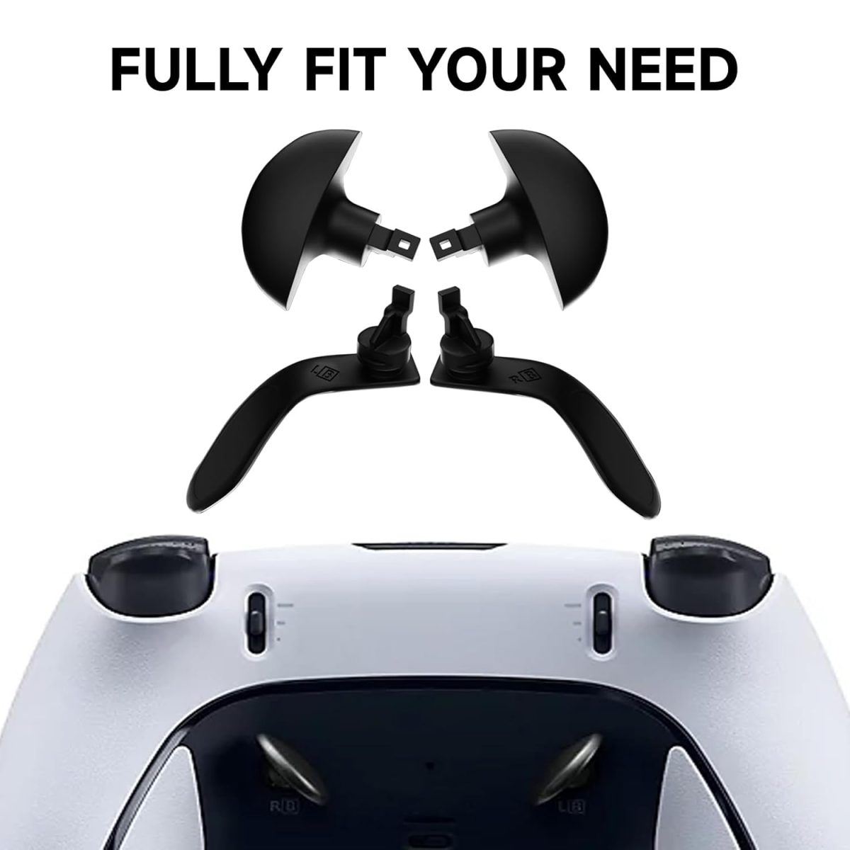 Metal Back Paddles for PS5 Edge Controller, 4PCS Back Buttons for PS5 Dual Sense Edge Game Controller, Paddles Trigger Buttons Replacement Accessories - Image 3