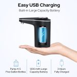 COSTAR Portable Wireless Water Pump - Automatic Dispenser with Removable Spout, USB Rechargeable Mini Pump for Bottles, Ideal for Drinking Water (k-3 pro) 20 Liter - Image 3