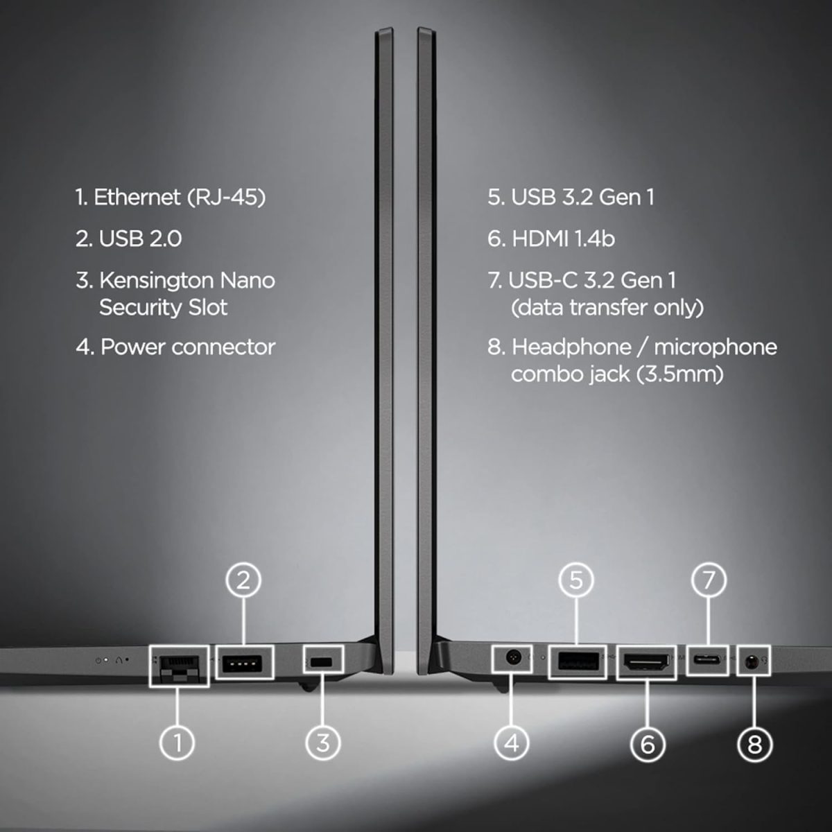 Lenovo V14 G3 (2024), Intel Core i3 12th Gen 1215U - (16GB/512GB SSD/Intel UHD Graphics/Windows 11) Thin and Light Business Laptop/14.0" FHD Display/Iron Grey/1.57 kg/MS Office 2021 - Image 8