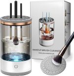 XENGVA Makeup Brush Cleaner, Electric Makeup Brush Cleaning Machine, USB Automatic Spinning Makeup Brush Cleaner for All Size Makeup Brush, Great Gift for Women Girls - Image 3