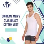 VIP Supreme Men's Sleeveless Cotton Vest (Pack of 5) - Image 2