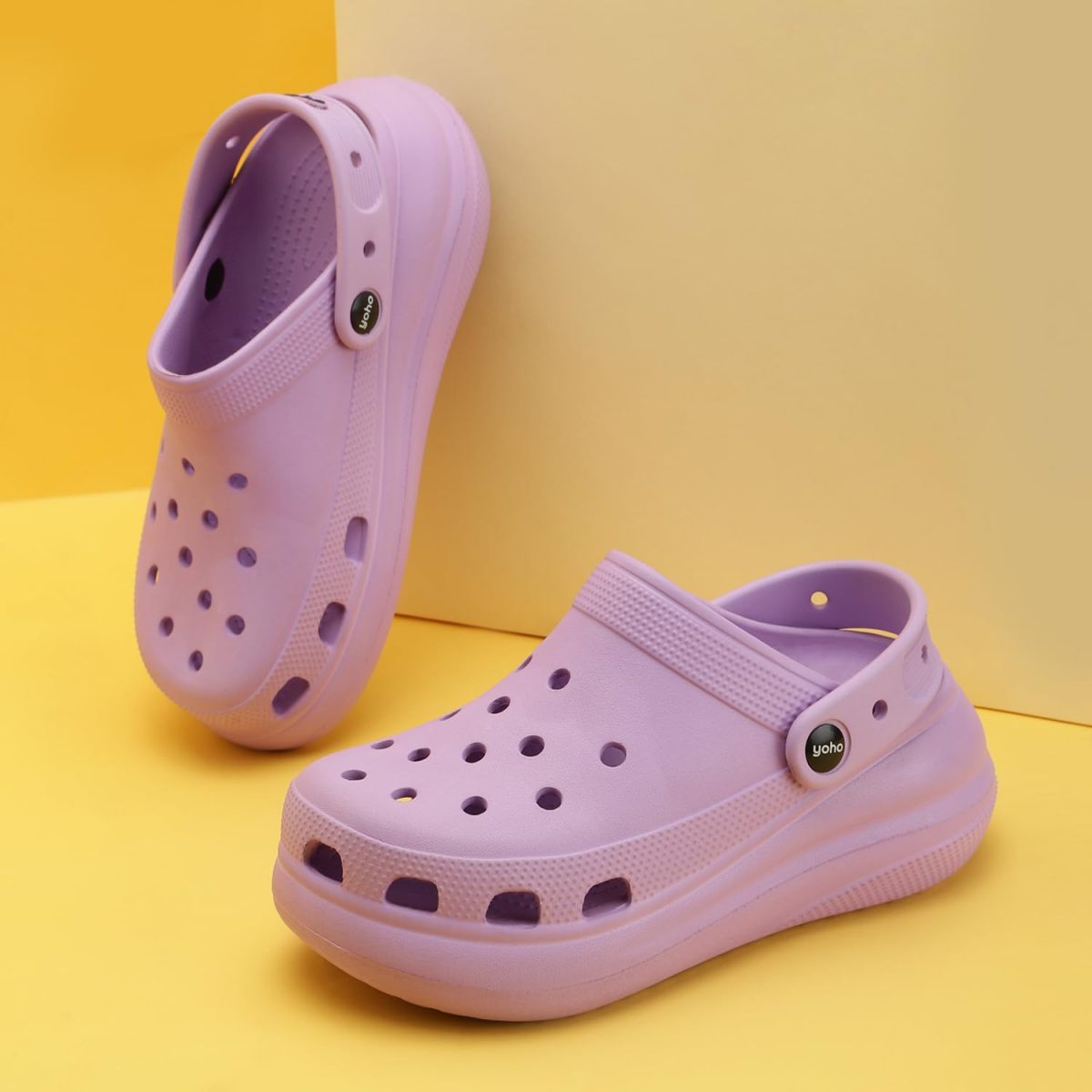 YOHO High Heel Clogs for Women | Cushioned Footwear | Lightweight | Waterproof Clogs for Women - Image 3