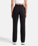Jockey 1302 Women's Super Combed Cotton Elastane Stretch Mid Rise Relaxed Fit Trackpants with Side Pockets - Image 3