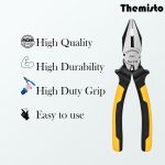 THEMISTO 8 Inch Combination Plier CRV (YELLOW) - Image 2