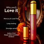 Mamaearth Liquid Matte Sindoor with Almond Extract & Vitamin E - 2.8 ml | 02 - Maroon | India’s First Made Safe Certified Sindoor | Mercury & Lead Free | Long-lasting & Smudge-proof - Image 3