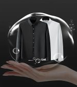 DEELMO Men's Stylish Solid Satin Casual Shirt for Men Full Sleeves| Poly Satin Silk Shirt - Image 3