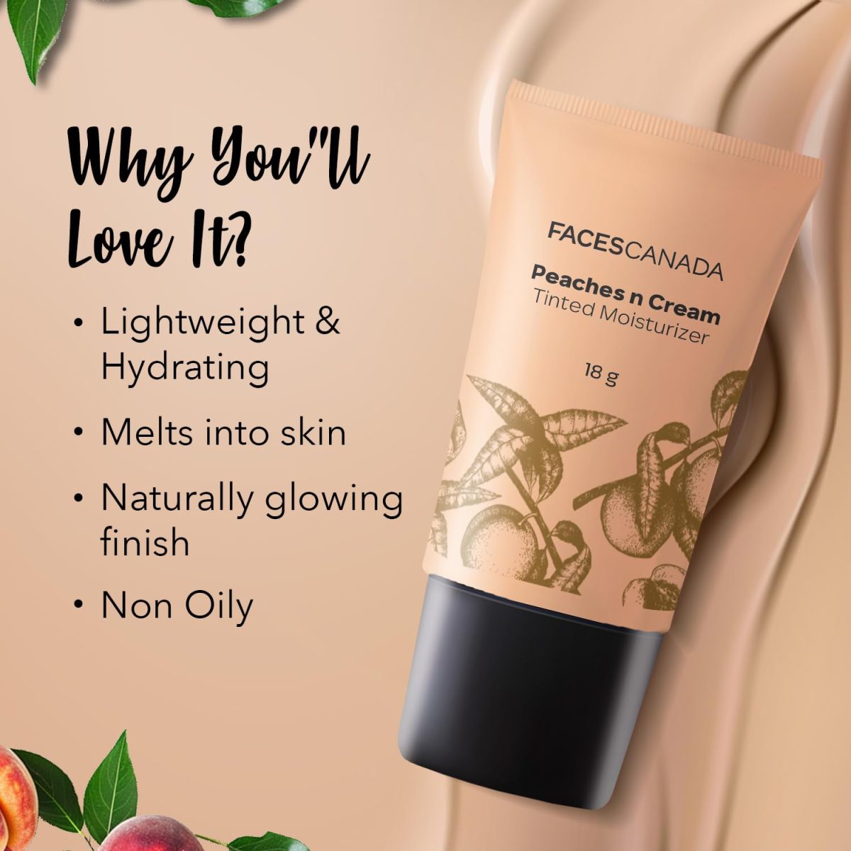 FACES CANADA Super Quick Glam Combo - Strobe Cream - Rose Gold (18 ml) + Tinted Moisturizer - Light 01 (18 gm) + Comfy Matte Wow Liquid Lipstick - Cocoa Crush 07 (3.8 ml) | Illuminating & Glowing Makeup Base | Highly Pigmented - Image 5
