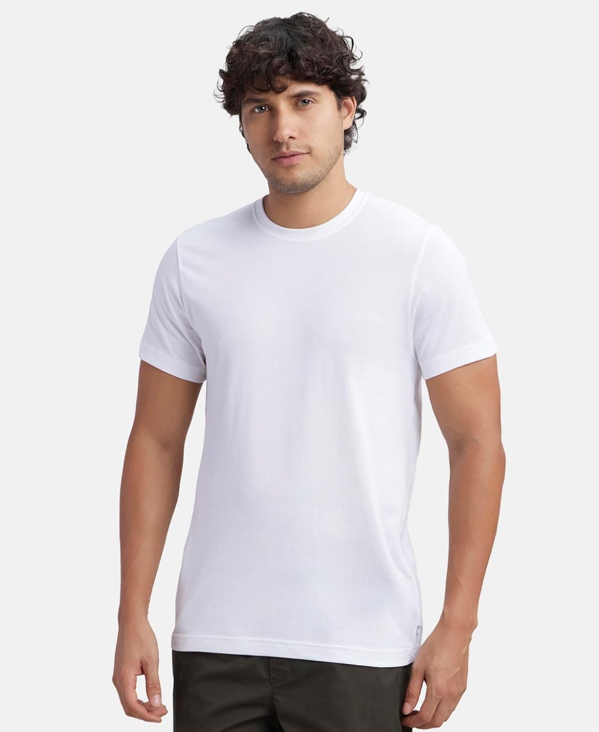 Jockey MC06 Men's Super Combed Cotton Sleeved Regular Fit Inner T-Shirt with Extended Length for Easy Tuck - Image 5