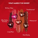 SUGAR Cosmetics LA LA Love Matte Liquid Lipstick | Lasts 18Hrs | Transferproof & Waterproof - 03 Berry Bliss - Image 3