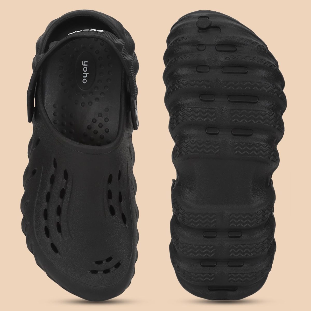 YOHO Wavy Clogs for Men | Trendy | Lightweight | Waterproof l Comfortable l Cushioned - Image 4