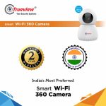 Trueview 2MP Smart CCTV Wi-fi Home Security Camera with Pan Tilt 360° View, 2 Way Talk, Cloud Monitor, Motion Detect, Supports SD Card Up to 256 GB, Night Vision, Alexa (2mp-Robot) - Image 2