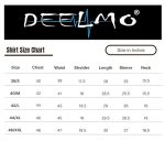 DEELMO Men's Casual Button Down Shirts Long Sleeve Linen Shirt Fashion Textured Beach Summer Shirt - Image 6
