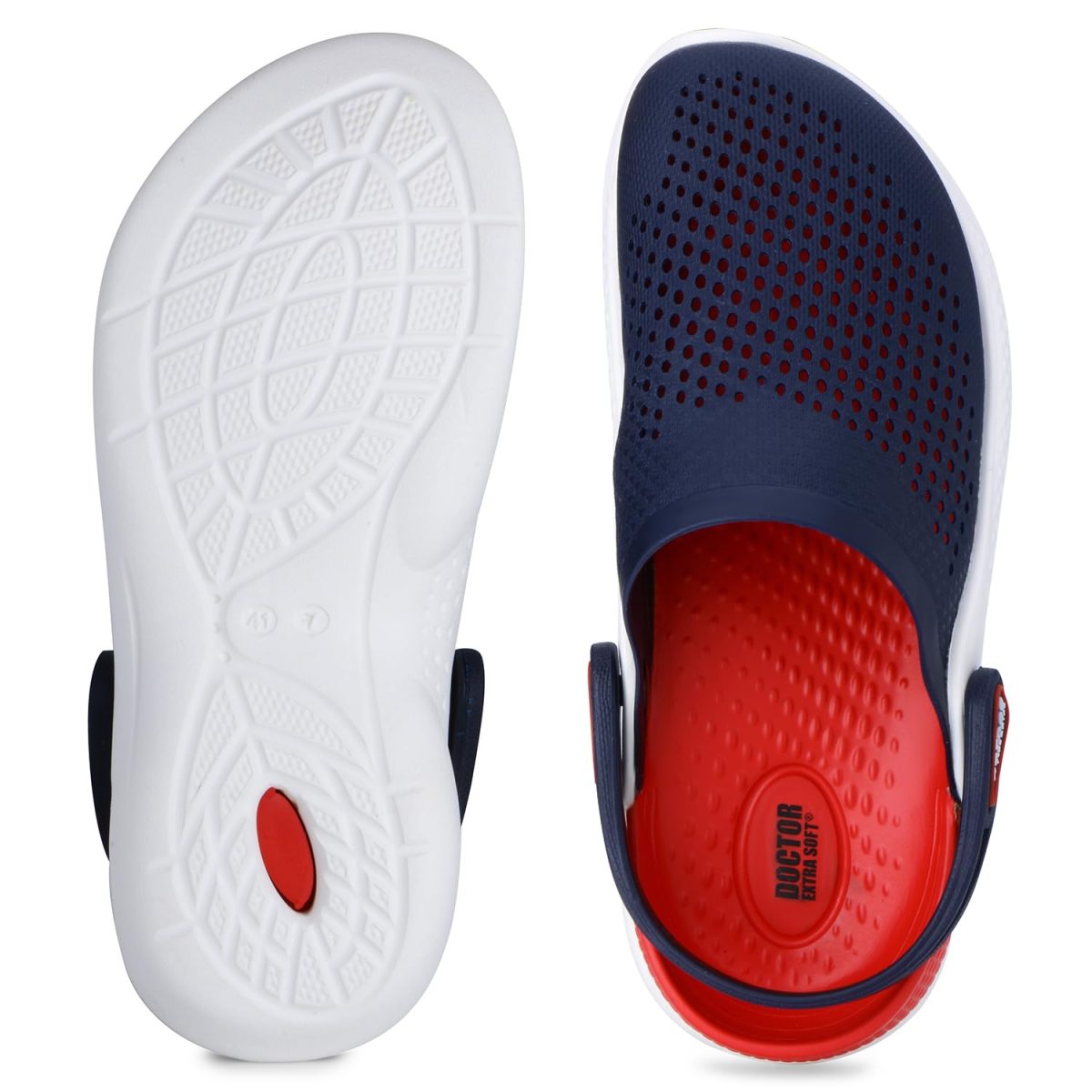 DOCTOR EXTRA SOFT Men's Classic Casual Sports Clogs/Sandals with Adjustable Back Strap for Adult | Comfortable & LightWeight| Stylish & Anti-Skid| Waterproof & Everyday Use Mules for Gents & Boys D-513 - Image 6