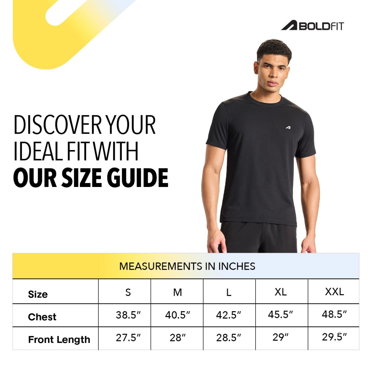 Boldfit Gym T-Shirts for Men – Premium Polyester Sports Tshirt with Moisture-Wicking, Breathable Fabric & Regular Fit for Running, Workout & Activewear for Man - Image 3