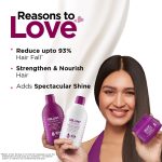 BBlunt Hair Fall Control Combo | Shampoo + Conditioner + Hair Mask | Reduces Hair Fall | Strengthens Hair | Enriched with Shine Tonic | For Men & Women | 300 ml + 250 g + 250 g - Image 2