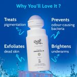 Chemist at Play UnderArm Roll-On with 5% AHA, Lactic Acid & 1% Mandelic Acid | Prevents Body Odour, Brightens Skin & Exfoliates Underarm | Fades Pigmentation & Kills Bacteria | For Sensitive Skin | Aqua Fragrance | Alcohol Free - 40ml - Image 3