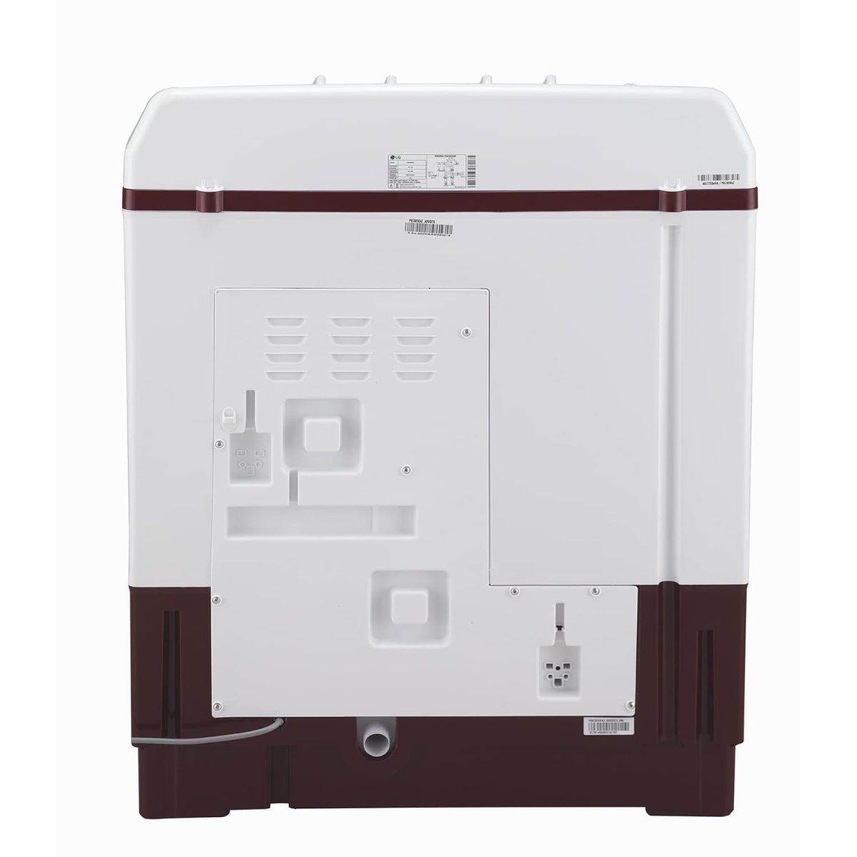LG 8.5 kg 5 Star Semi-Automatic Top Load Washing Machine (P8530SRAZ, Burgundy, Roller Jet Pulsator) - Image 14