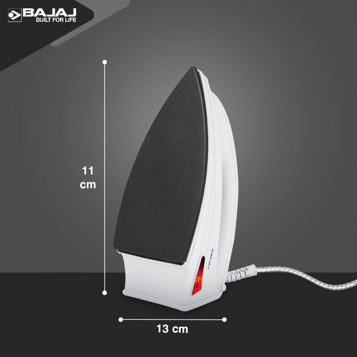 Bajaj DX-6 1000 Watts Dry Iron with Advance Soleplate and Anti-bacterial German Coating Technology, White, Plastic - Image 6