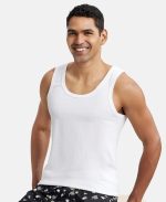 Jockey 8816 Men's Super Combed Cotton Round Neck Slim Fit Sleeveless Vest with Extended Length for Easy Tuck - Image 5
