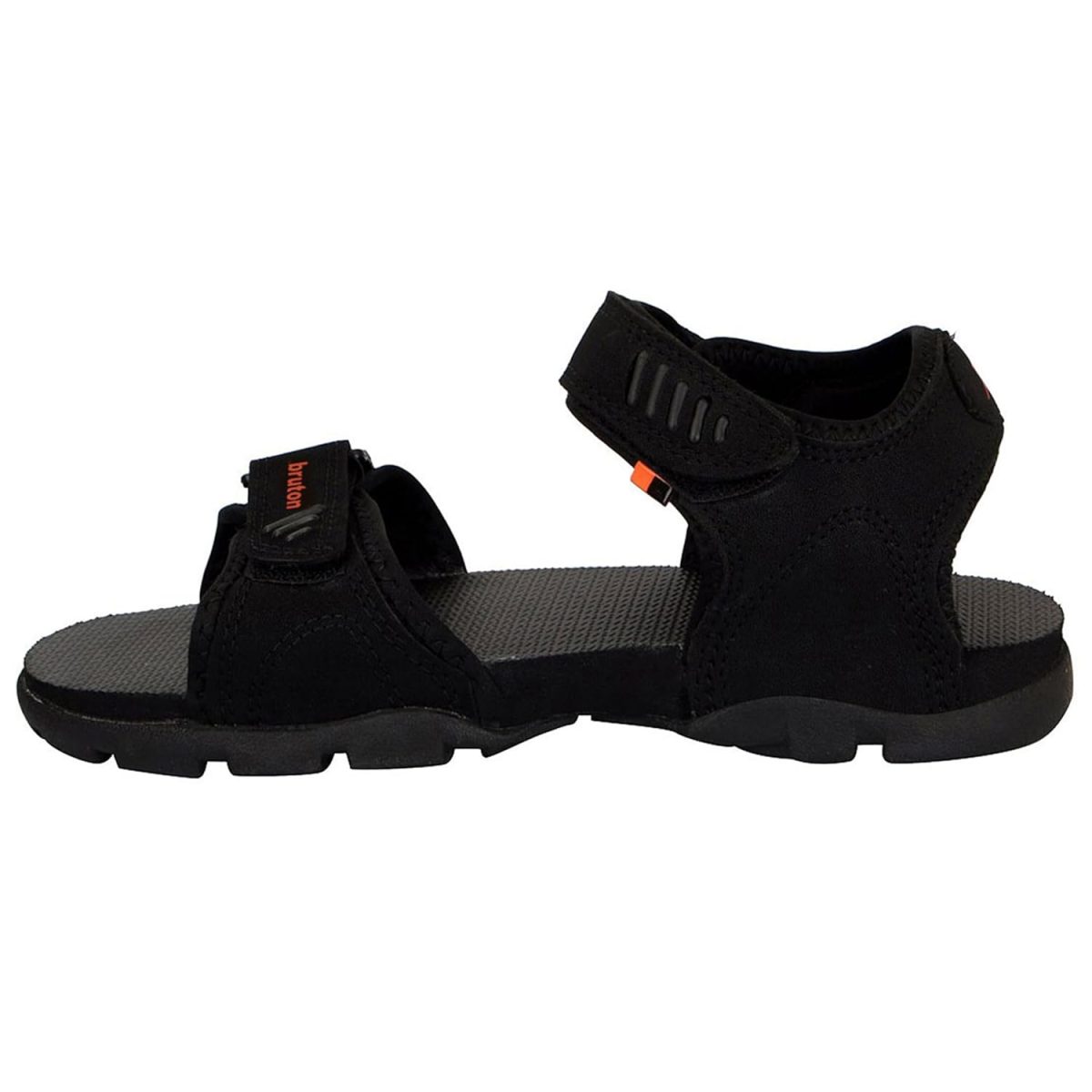 BRUTON Sandals for Men's | Light Weight, Comfortable & Trendy | Soft Footbed | Casual and Stylish Sandals for Walking, Working All Day Black - Image 4