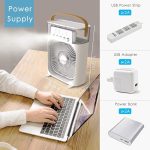 Cellowplus Portable-Conditioner-Small-Ac-Quaite-Personal-Air-cooler-Usb-Power-Mini-Desktop-Cooling-Misting-fan-1/2/3-Timer-With-speed-360-Adjustable-For-Office-Room-Desk-And-Car (2) (1) - Image 3