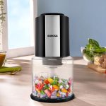 Borosil Chef Delite 300 Watts Electric Chopper for Kitchen, Twin Blade Technology, 600 ml 'chop-n-store' plastic bowl with lid, Vegetable Chopper, Cutter, Chop, Mince, Dice, Whisk, Blend - Image 2