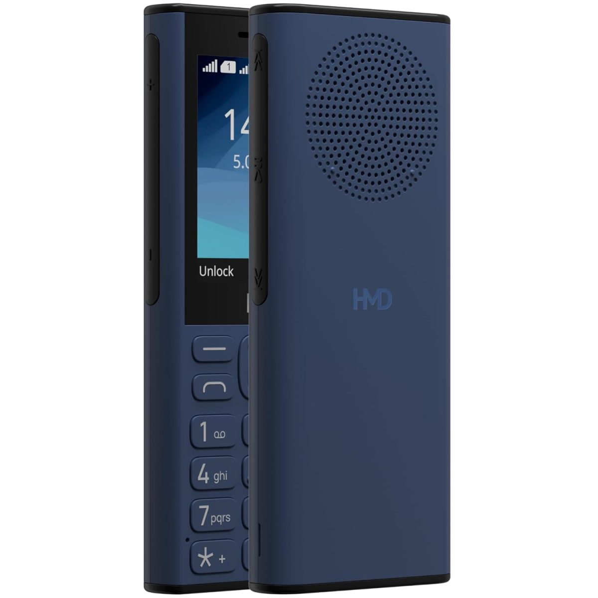 HMD 130 Music | Built-in Powerful Loud Speaker & Dedicated Music Buttons | Music Player and Wireless FM Radio | 2500 mAh Battery & Type C Fast Charger | Built-in UPI App | Blue - Image 4