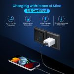 Portronics Adapto 12 2.4A 12W Fast Wall Charger for iPhone 11/Xs/XS Max/XR/X/8/7/6/Plus, iPad Pro/Air 2/Mini 3/Mini 4, Samsung S4/S5, and More(White) - Image 6