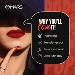 MARS Popstar Drying Liquid Mousse Lipstick for Women with Matte Finish | Lightweight and Non-Sticky Formula | Up to 12 Hour Long Lasting | Transferproof & Waterproof (6.0ml) (03-Chorus Girl) - Image 4