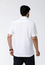 Men's Pure Khadi Cotton Regular Fit Half Sleeves Solid Casual Shirt | Lightweight Summer Wear - Image 2