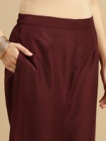 J TURRITOPSIS Women's Embroidered Chinon Kurta & Pant with Dupatta Ethnic Set - Image 4