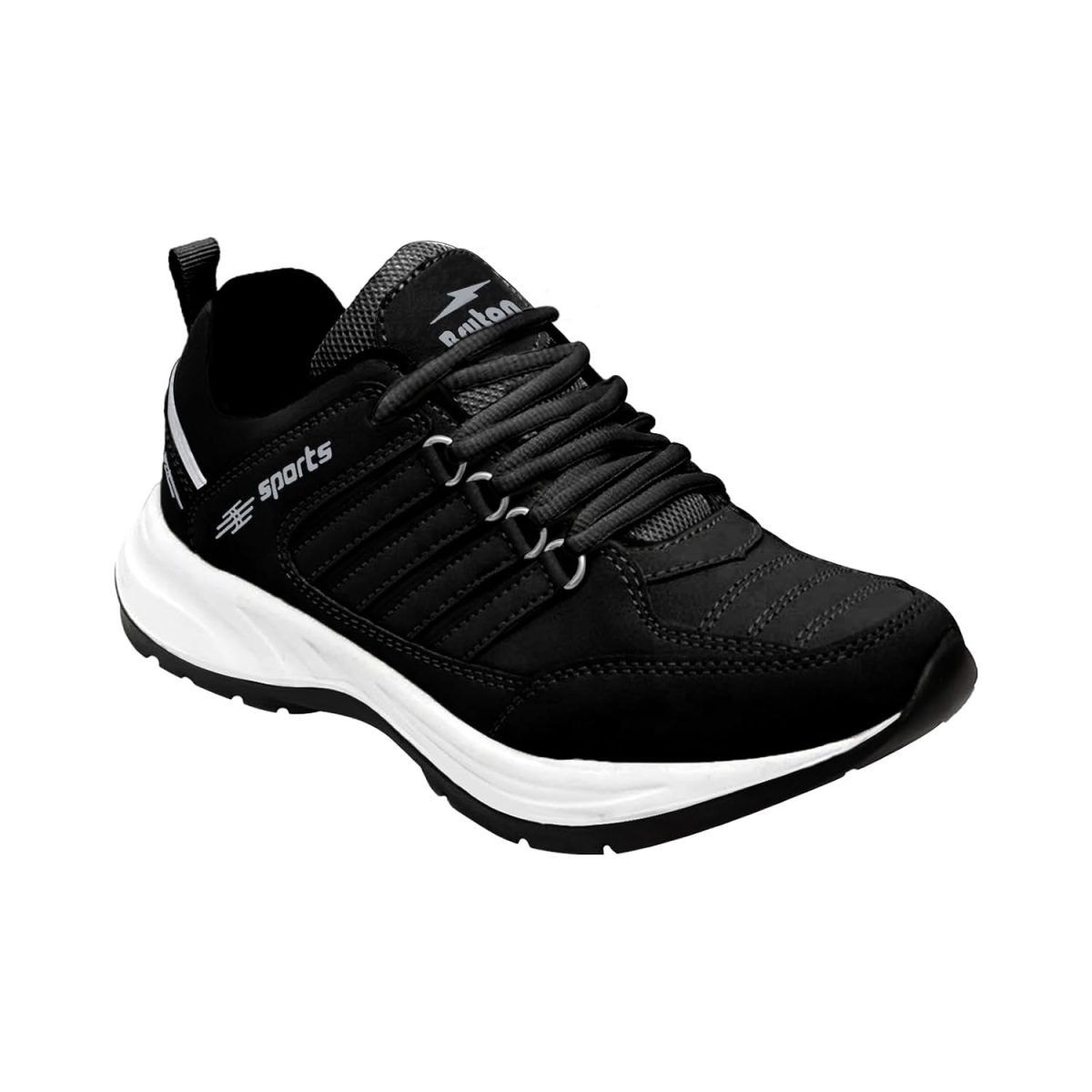 BRUTON EVA Lite Sport Shoes Running Shoes for Men- Black - Image 2
