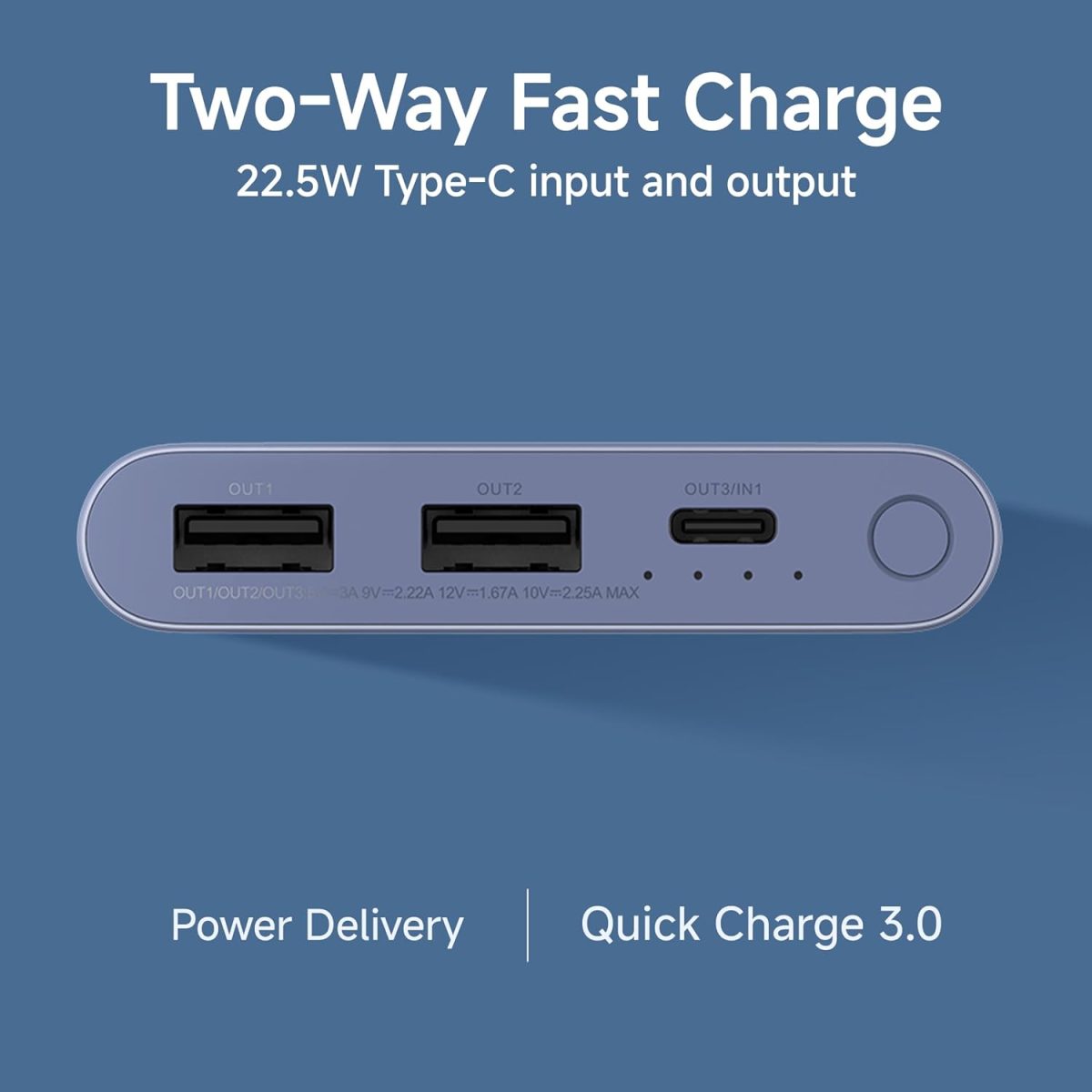 Xiaomi Power Bank 10000mAh 22.5W Fast Charging PD | Power Delivery | Durable Steel Casing |Triple Output Ports|Supports Android and Apple, Tablets, Earbuds, Watches etc - Image 6
