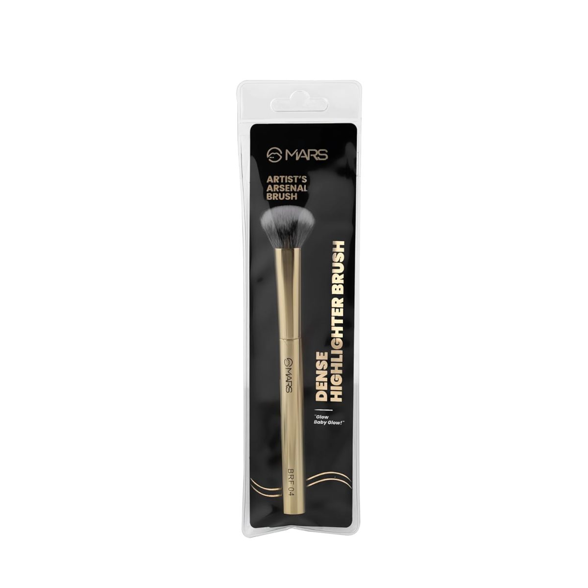 MARS Artist's Arsenal Professional Dense Highlighter Brush For Face | Precise Synthetic Bristles | Feather Soft Touch | Professional Makeup Brush - Image 5