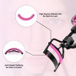 GLUN® Professional Eyelash Curler, Rubber Gripped Stainless Steel Wide Angle Lash Curler, Beauty Makeup Tool Universal Eye Shapes, Painless Fits Get Gorgeous Eyelashes in Seconds - Image 6