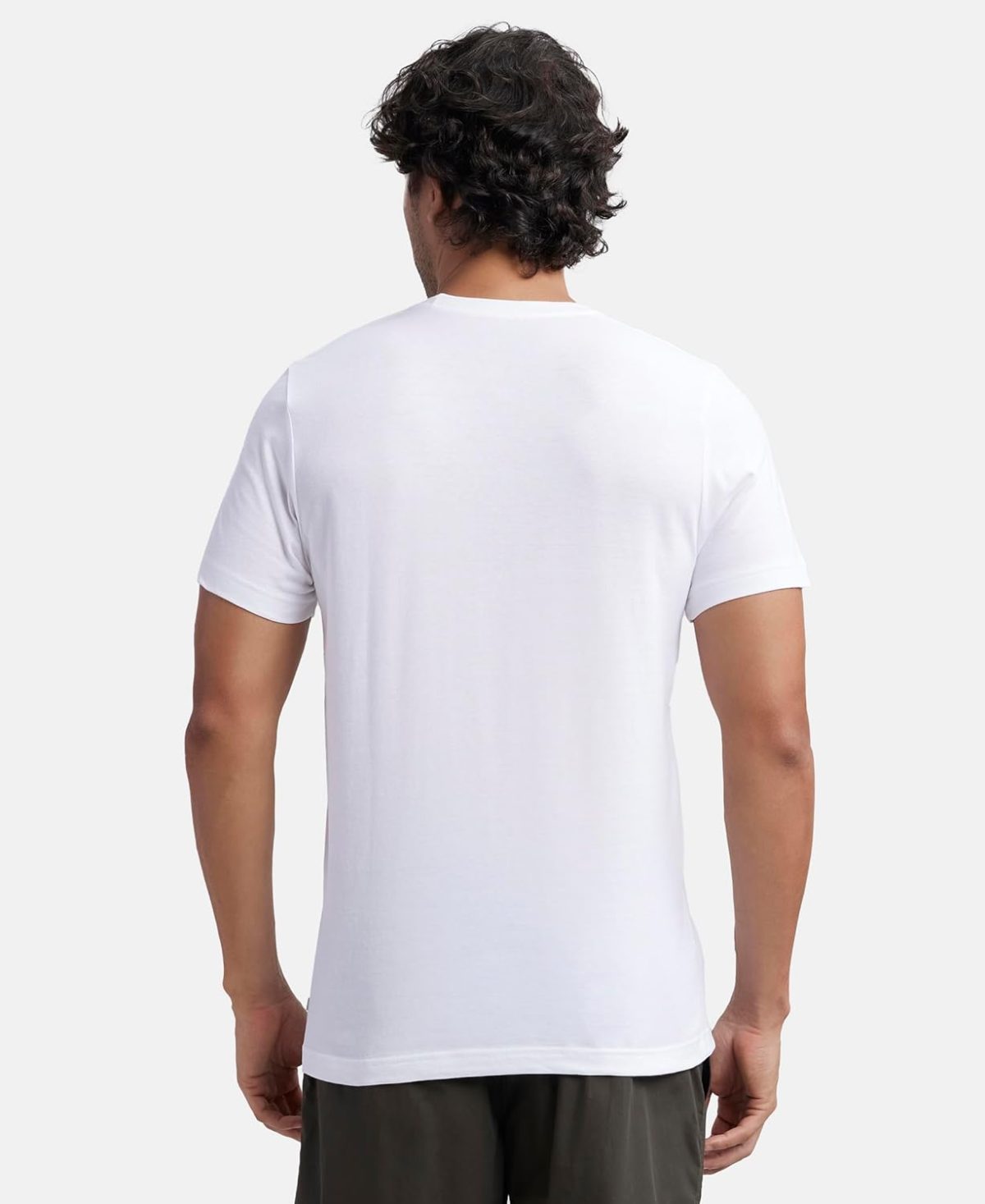 Jockey MC06 Men's Super Combed Cotton Sleeved Regular Fit Inner T-Shirt with Extended Length for Easy Tuck - Image 3