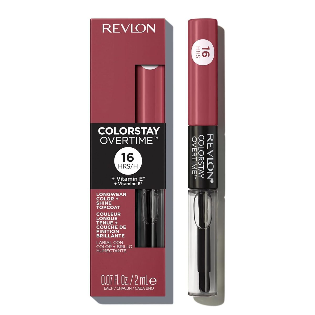 REVLON Colorstay Overtime Lipcolor, Long-wearing, Shiny Lip color, Kiss proof & Smudge Proof. 99% Moisturizing ingredients, Always Sienna - (380) - Image 6
