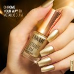 LAKMÉ Chrome Metallic Finish Nail Paint, Gold 6Ml - Image 4