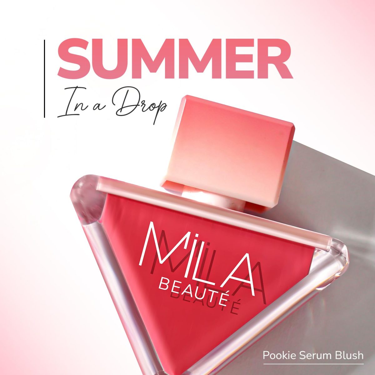 Mila Beauté Pookie Serum Liquid Blush for Face Makeup | Highly Pigmented & Easily Blendable Blusher | Non Drying Formula with Orange Peel Extracts | Suitable for Indian Skin Tones - Baby Boo - Image 2