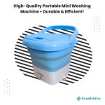 Washing Machine Portable Mini Foldable Washer and Spin Dryer Small Foldable Bucket Washer for Camping RV Travel Small Spaces Lightweight and Easy to Carry (1.5 KG) - Image 3