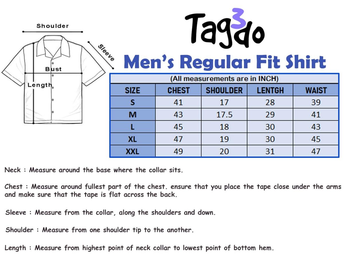TAGDO Men's Regular Fit Casual Shirt (5171) - Image 6