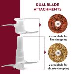 Borosil Chef Delite 300 Watts Electric Chopper for Kitchen, Twin Blade Technology, 600 ml 'chop-n-store' plastic bowl with lid, Vegetable Chopper, Cutter, Chop, Mince, Dice, Whisk, Blend - Image 6