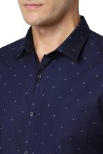 Peter England Men's Cotton Slim Fit Ditsy Printed Full Sleeve Shirt - Image 5