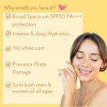 WishCare Sunscreen Body Lotion For All Skin Type with SPF 50 PA+++ - Broad Spectrum UVA & UVB Protection, No White Cast, Enriched with Carrot Seed & Raspberry - Body Sunscreen Lotion 200ml - Image 4